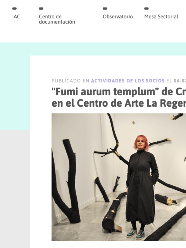 Artículo sobre ‘Fumi Aurum Templum’ en la página web del&nbsp;IAC